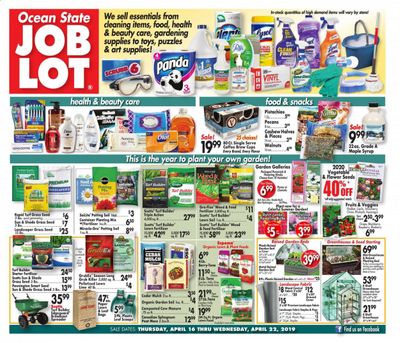 Ocean State Job Lot Weekly Ad & Flyer April 16 to 22