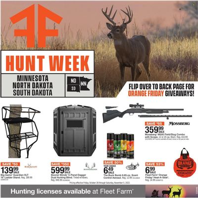 Fleet Farm (IA, MN, ND, WI) Weekly Ad Flyer Specials October 28 to November 5, 2022