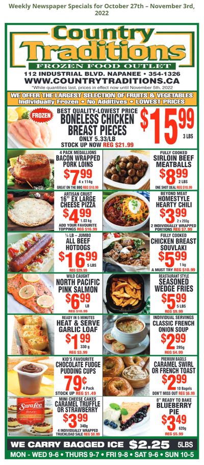 Country Traditions One-Shot Deals Flyer October 27 to November 3