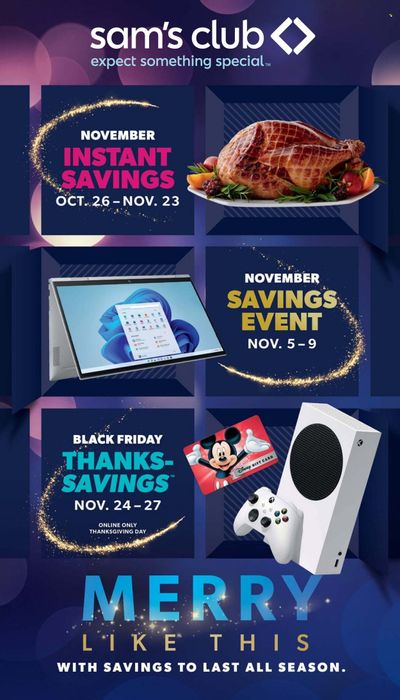 Sam's Club Weekly Ad Flyer Specials October 26 to November 23, 2022