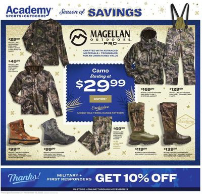 Academy Sports + Outdoors Weekly Ad Flyer Specials October 31 to November 19, 2022