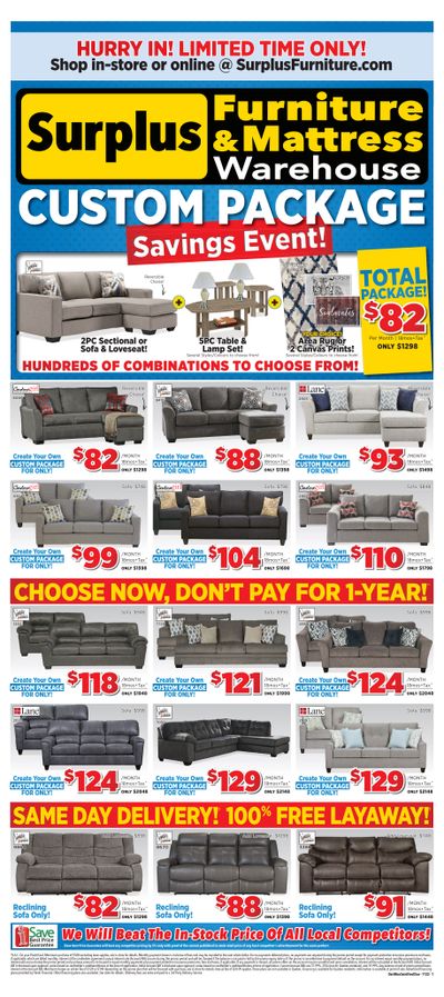 Surplus Furniture & Mattress Warehouse (Saint John) Flyer October 31 to November 20