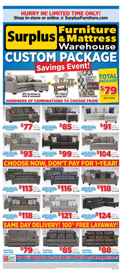 Surplus Furniture & Mattress Warehouse (Oshawa) Flyer October 31 to November 20