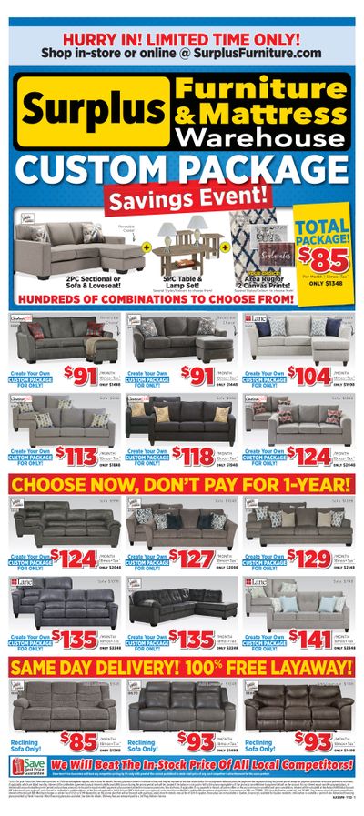 Surplus Furniture & Mattress Warehouse (Grand Falls Windsor) Flyer October 31 to November 20