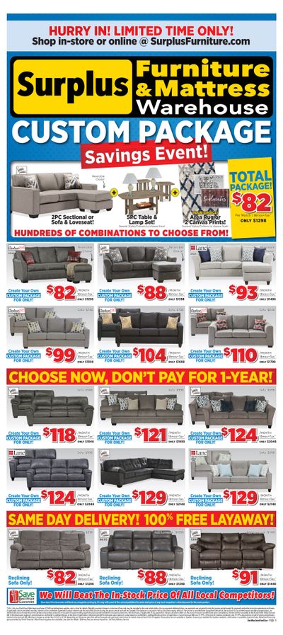 Surplus Furniture & Mattress Warehouse (Charlottetown) Flyer October 31 to November 20