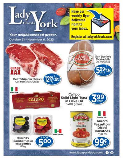 Lady York Foods Flyer October 31 to November 6