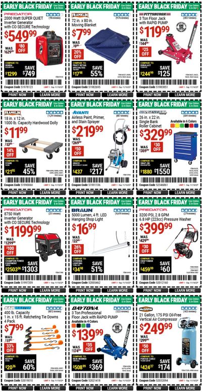 Harbor Freight Weekly Ad Flyer Specials October 31 to November 13, 2022