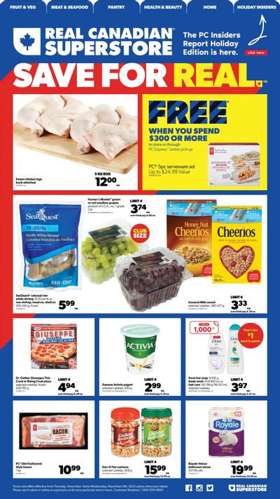 Real Canadian Superstore (West) Flyer November 3 to 9