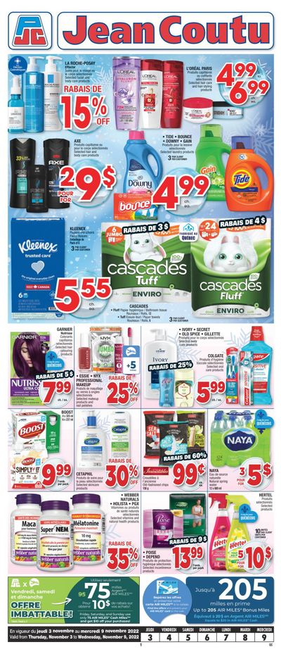 Jean Coutu (QC) Flyer November 3 to 9