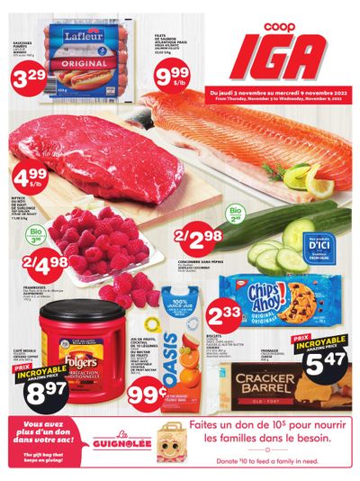 Coop IGA Flyer November 3 to 9
