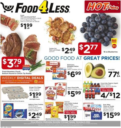 Food 4 Less (IL) Weekly Ad Flyer Specials November 2 to November 8, 2022