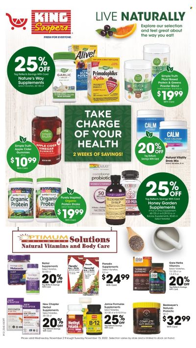 King Soopers (CO) Weekly Ad Flyer Specials November 2 to November 15, 2022
