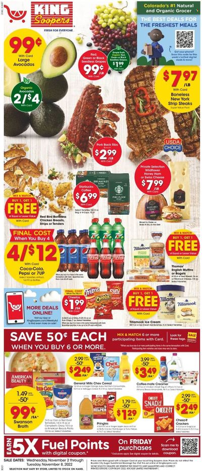 King Soopers (CO) Weekly Ad Flyer Specials November 2 to November 8, 2022