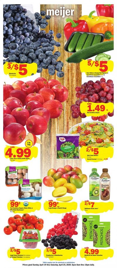 Meijer Weekly Ad & Flyer April 19 to 25