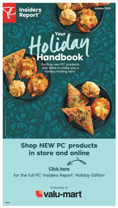 Valu-mart PC Insiders Holiday Handbook November 3 to January 4