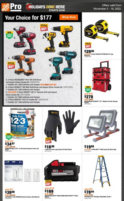 Home Depot Pro Flyer November 3 to 16