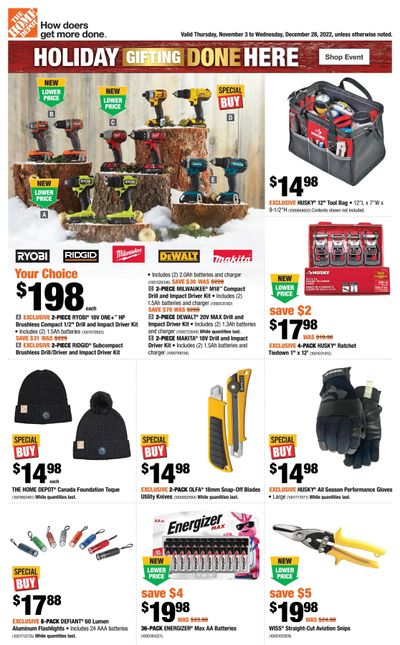 Home Depot (ON) Flyer November 3 to 9