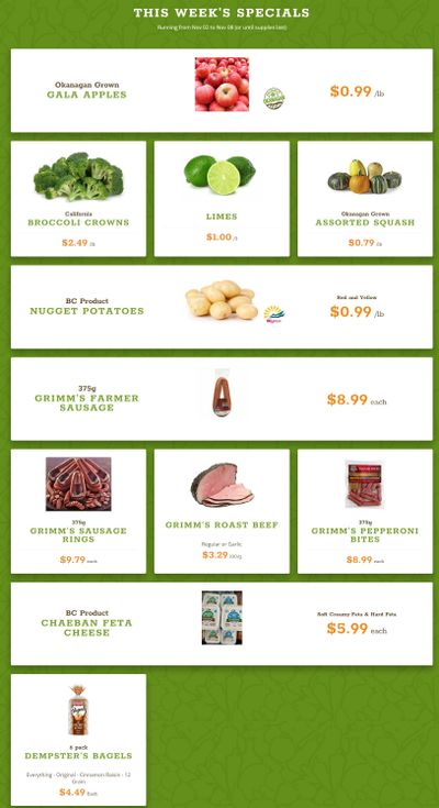 Quality Greens Flyer November 2 to 8