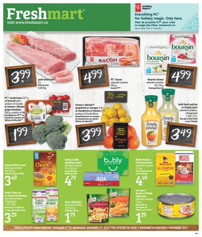 Freshmart (ON) Flyer November 3 to 9