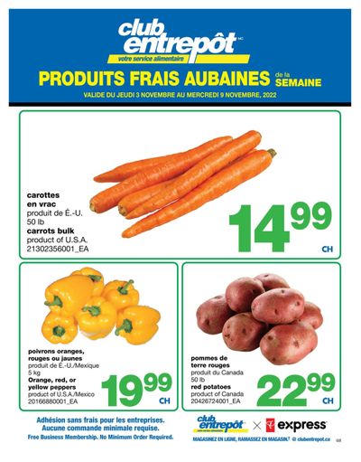 Wholesale Club (QC) Fresh Deals of the Week Flyer November 3 to 9