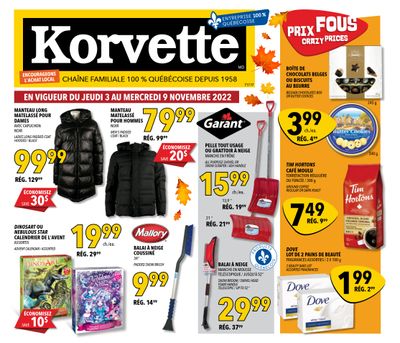 Korvette Flyer November 3 to 9