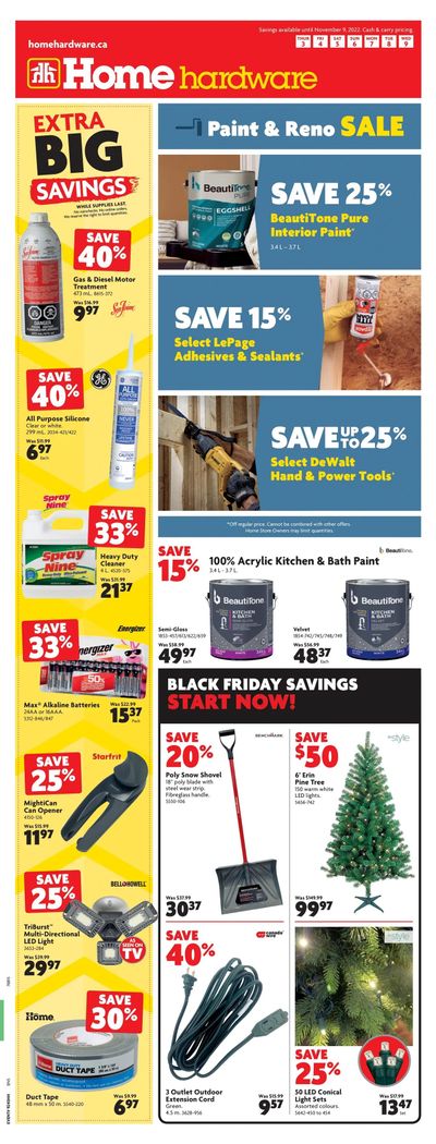 Home Hardware (BC) Flyer November 3 to 9