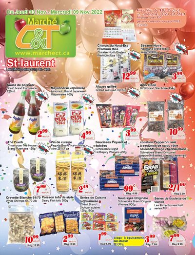 Marche C&T (St. Laurent) Flyer November 3 to 9