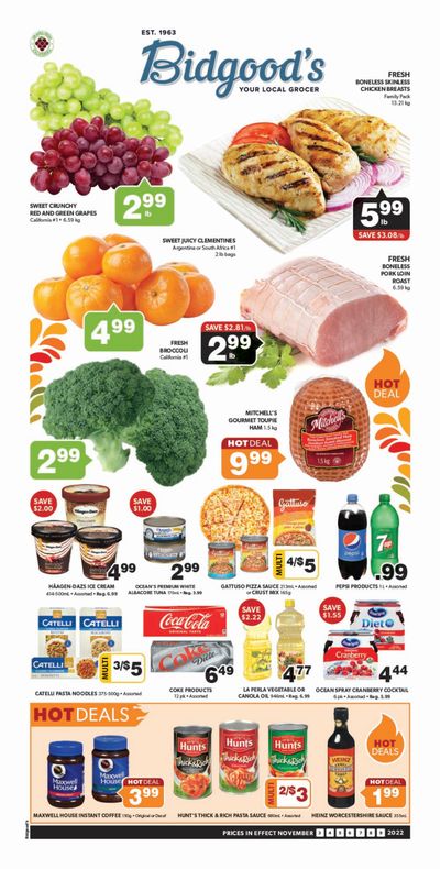 Bidgood's Flyer November 3 to 9