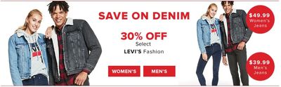 Hudson’s Bay Canada Bay Days Deals: Save 30% off Select Levi’s Fashion + up to 50% off Sitewide