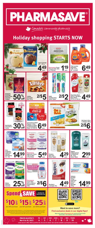 Pharmasave (ON) Flyer November 4 to 10