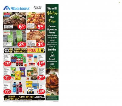 Albertsons (UT) Weekly Ad Flyer Specials November 2 to November 8, 2022