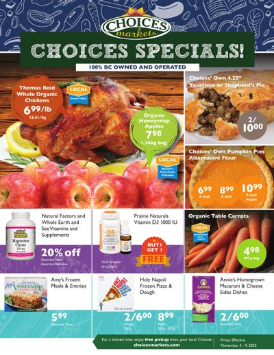 Choices Market Flyer November 3 to 9
