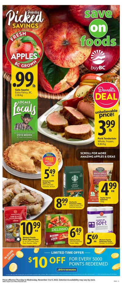 Save on Foods (BC) Flyer November 3 to 9