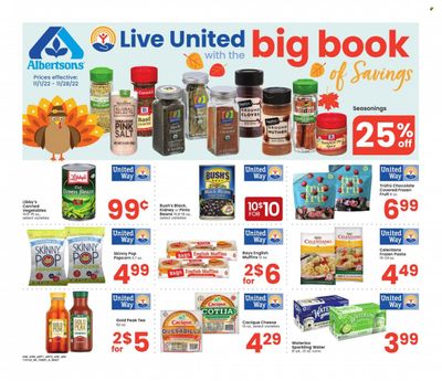 Albertsons (ID, MT, NV, WY) Weekly Ad Flyer Specials November 1 to November 28, 2022