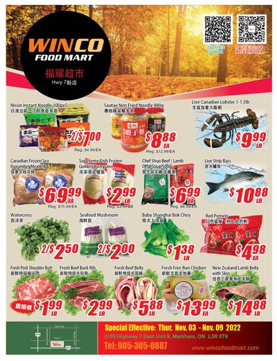 WinCo Food Mart (HWY 7) Flyer November 3 to 9