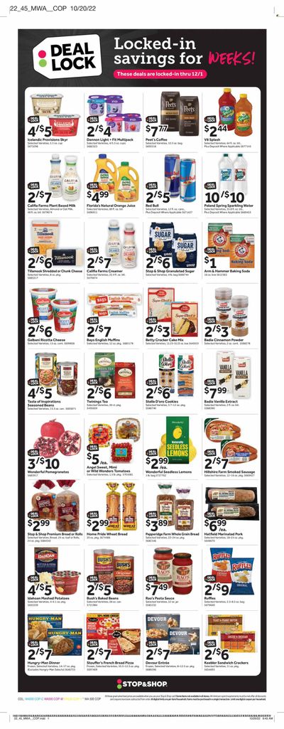 Stop & Shop (NY) Weekly Ad Flyer Specials November 4 to November 10, 2022