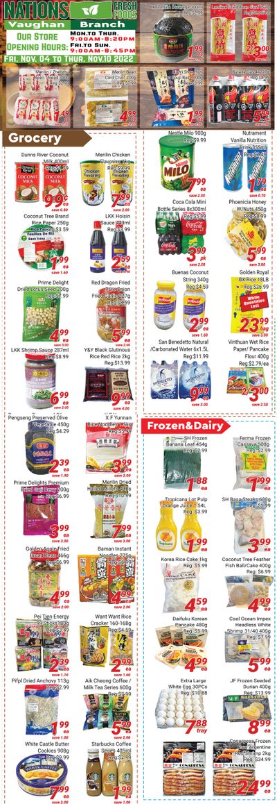 Nations Fresh Foods (Vaughan) Flyer November 4 to 10