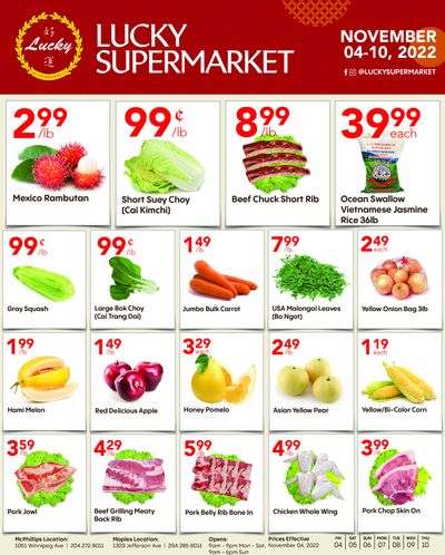 Lucky Supermarket (Winnipeg) Flyer November 4 to 10
