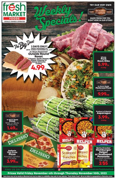 Fresh Market Foods Flyer November 4 to 10