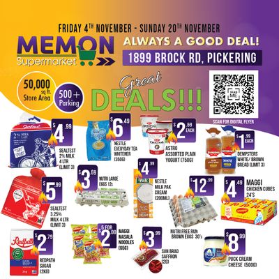 Memon Supermarket Flyer November 4 to 20