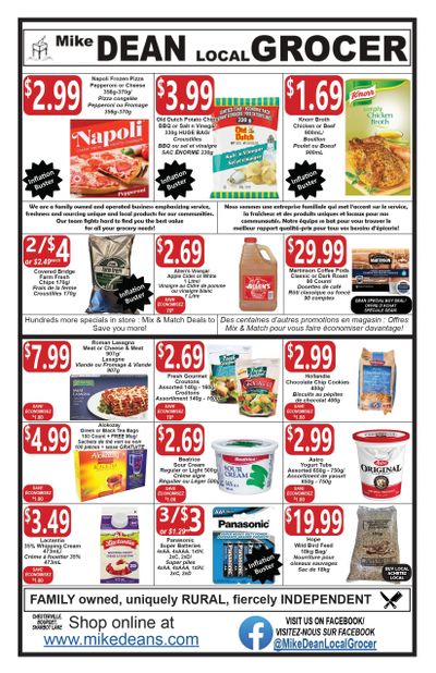 Mike Dean Local Grocer Flyer November 4 to 10