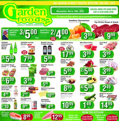 Garden Foods Flyer November 4 to 10