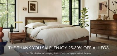 EQ3 Canada Black Friday Sale:  Enjoy 25-30% off all EQ3