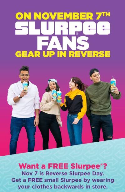 Get a FREE Slurpee from 7-Eleven Canada on November 7th, 2022