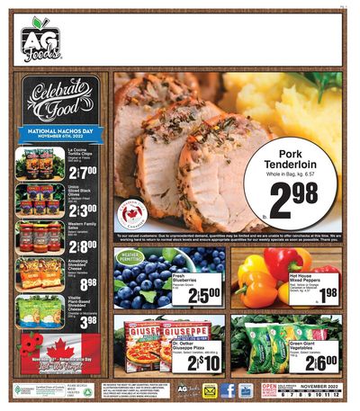 AG Foods Flyer November 6 to 12