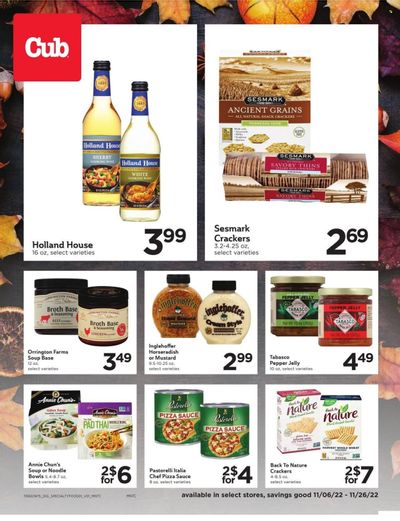 Cub Foods (MN) Weekly Ad Flyer Specials November 6 to November 26, 2022