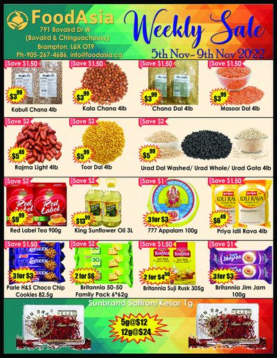 FoodAsia Flyer November 5 to 9