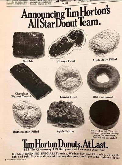 Tim Hortons Retro Donuts Flyer