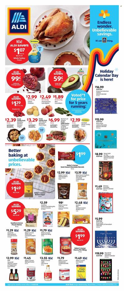 ALDI Weekly Ad Flyer Specials November 2 to November 8, 2022
