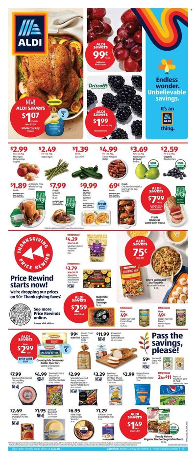 ALDI (MI, MN, NJ, NY, PA, VT) Weekly Ad Flyer Specials November 6 to November 12, 2022